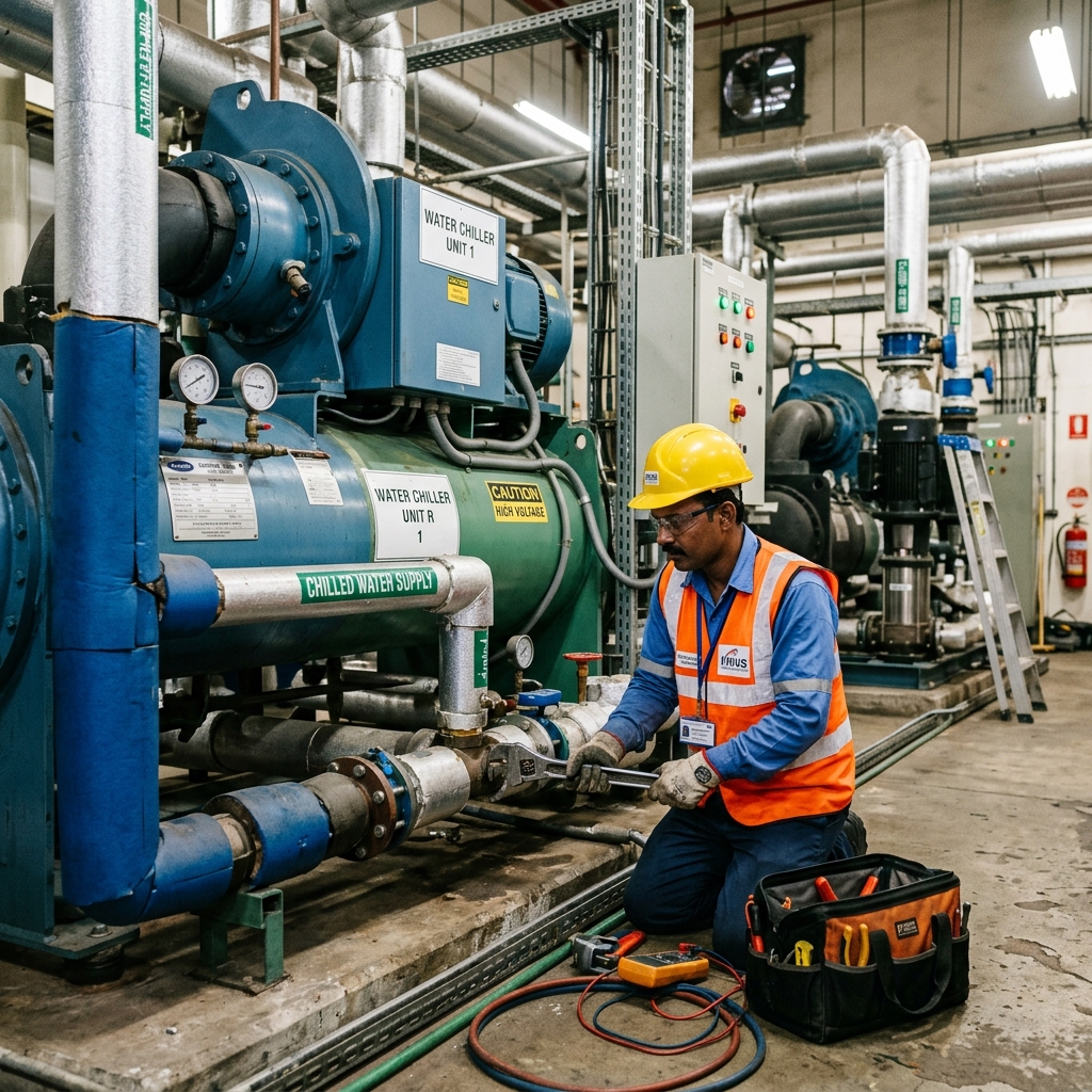 Industrial Chiller System Maintenance