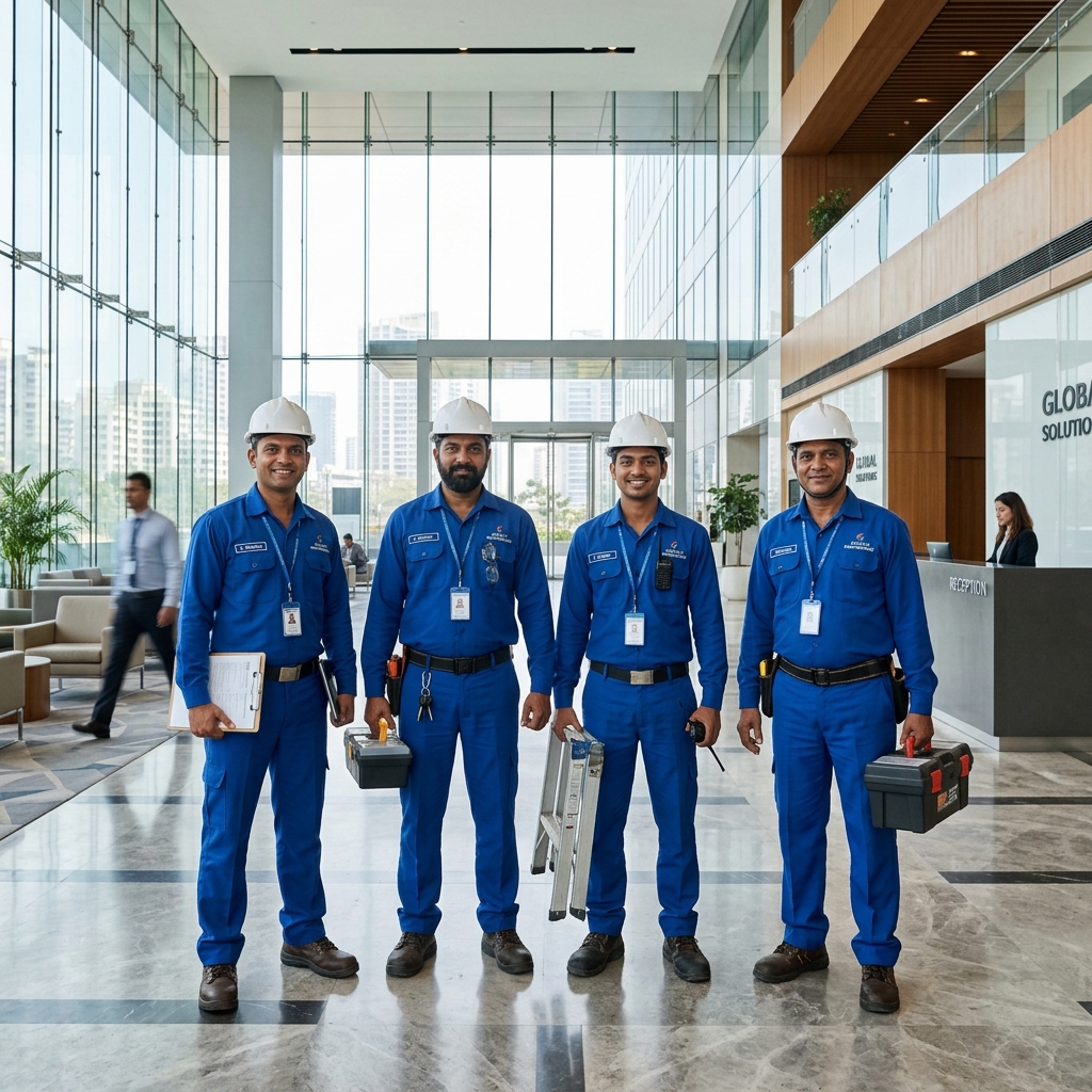 Indian site engineers conducting inspection